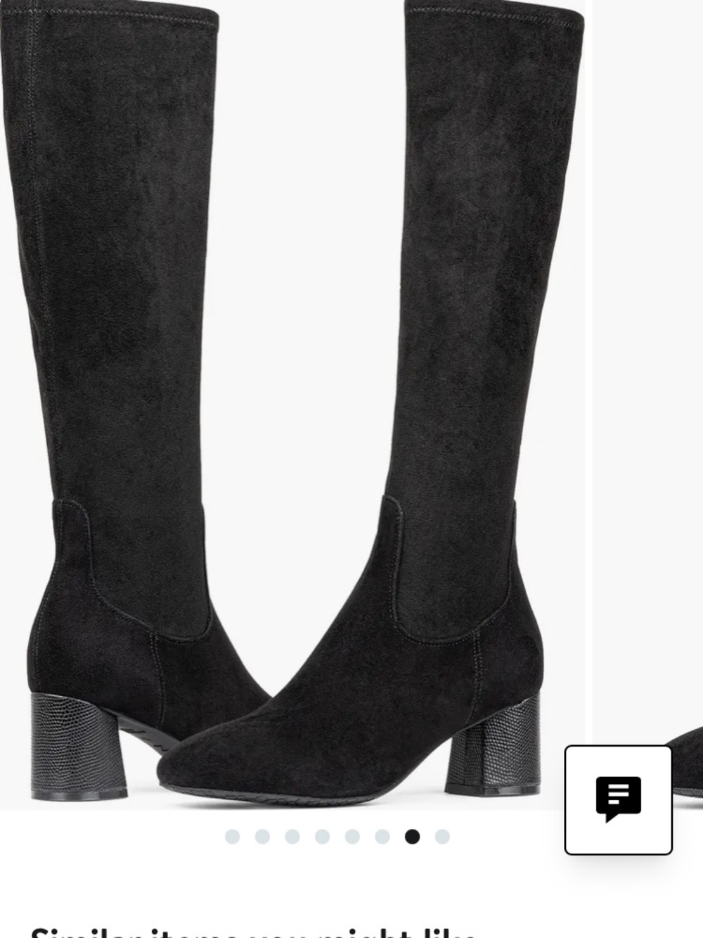 NYDJ Black Over-the-Knee Block Heel Boots